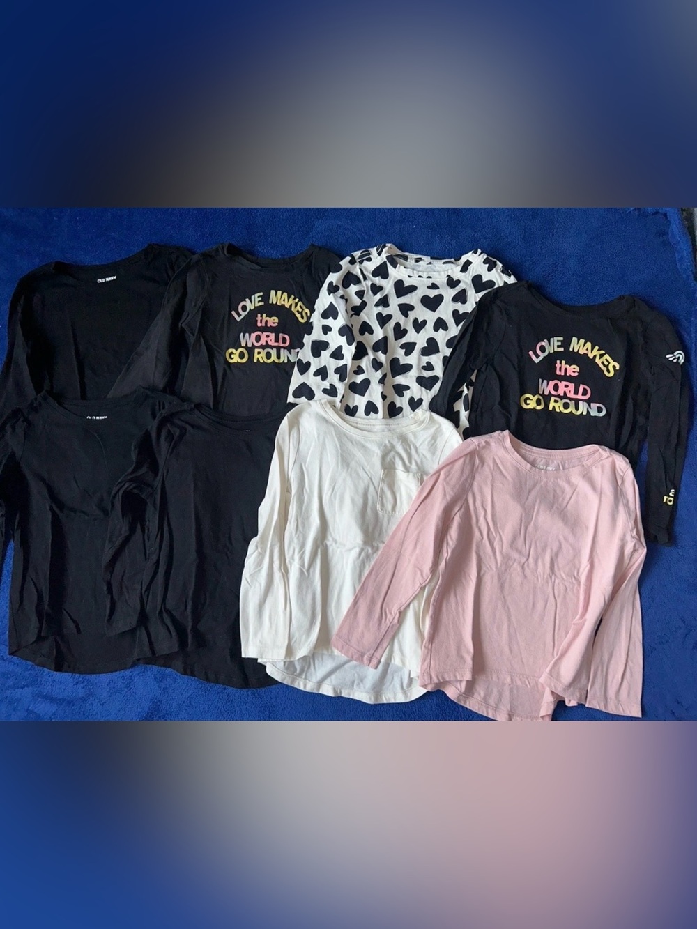 Old Navy Lot of 8 Girls Size Small Long Sleeve Top T Shirt Top S